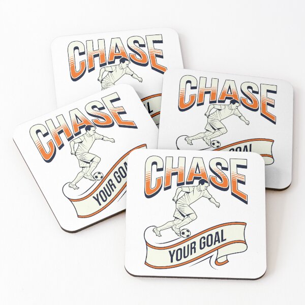 Item preview, Chase Your Goal Motivational Soccer Player Design designed and sold by Abaseen.
