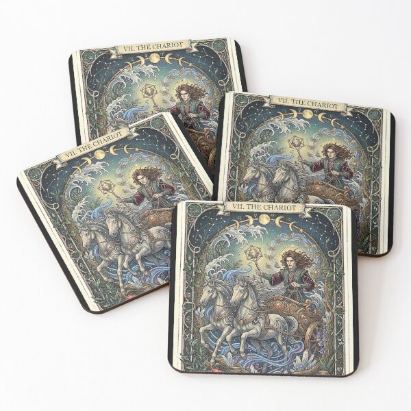 Aperçu de l'œuvre L'art du Tarot du Chariot créée et vendue par elaemor-art.