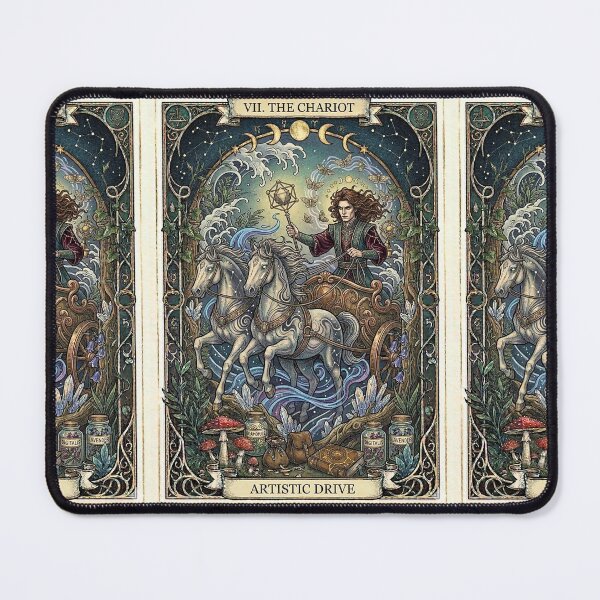 Item preview, The Chariot Artistic Drive Tarot Art designed and sold by elaemor-art.