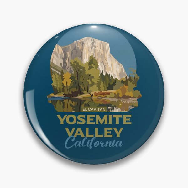 Item preview, Yosemite Valley California El Capitan Vintage Nature Art designed and sold by LinaValearte.