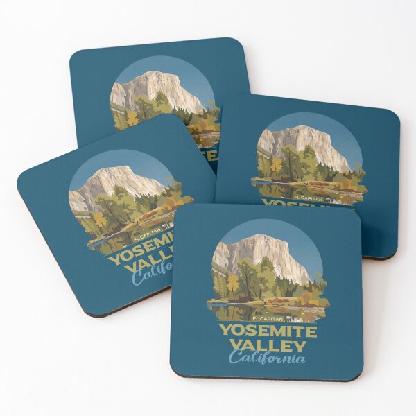 Item preview, Yosemite Valley California El Capitan Vintage Nature Art designed and sold by LinaValearte.
