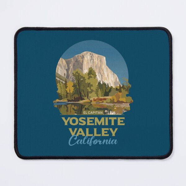 Item preview, Yosemite Valley California El Capitan Vintage Nature Art designed and sold by LinaValearte.