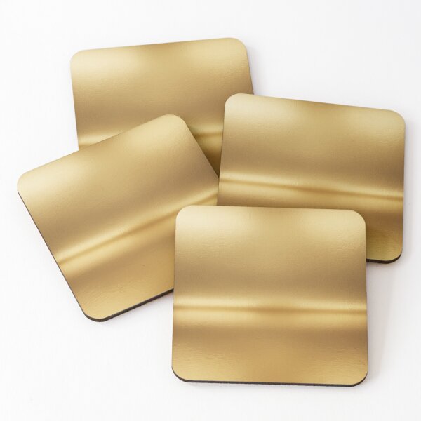 Item preview, Minimalist Golden Metallic Texture | Solid Warm Gold Foil Art designed and sold by Midnight Veil Designs.