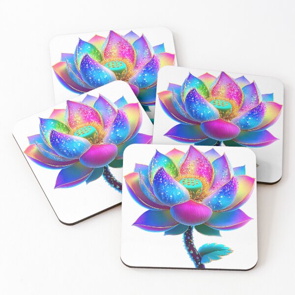 Item preview, Vibrant Rainbow Lotus Bloom designed and sold by Asapusri.