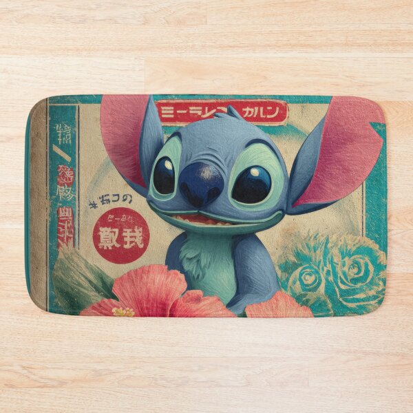 Item preview, Stitch Vintage Japanese Poster  designed and sold by AnimeArsenalPrints.