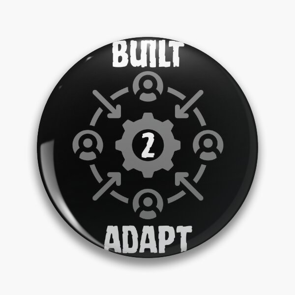 Item preview, Built To Adapt Motivational Quote Gear Design designed and sold by Snedsdigital.