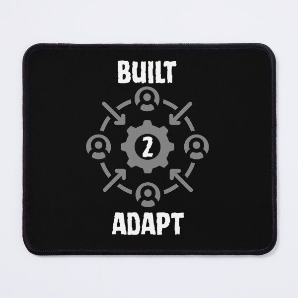 Item preview, Built To Adapt Motivational Quote Gear Design designed and sold by Snedsdigital.