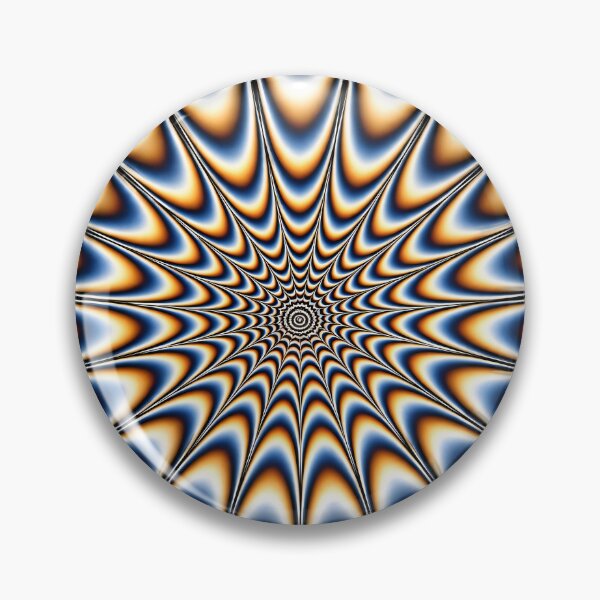 Item preview, Hypnotic Optical Illusion Starburst Abstract Op Art Print designed and sold by Kaleidoscope Print.