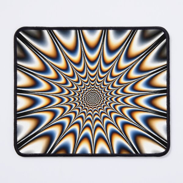 Item preview, Hypnotic Optical Illusion Starburst Abstract Op Art Print designed and sold by Kaleidoscope Print.