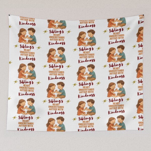 Item preview, Siblings Heart Understands Autism With Kindness designed and sold by PrintSparkDesigns.