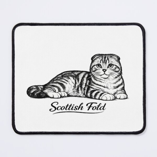 Item preview, Scottish Fold cat designed and sold by Trendythreads09.