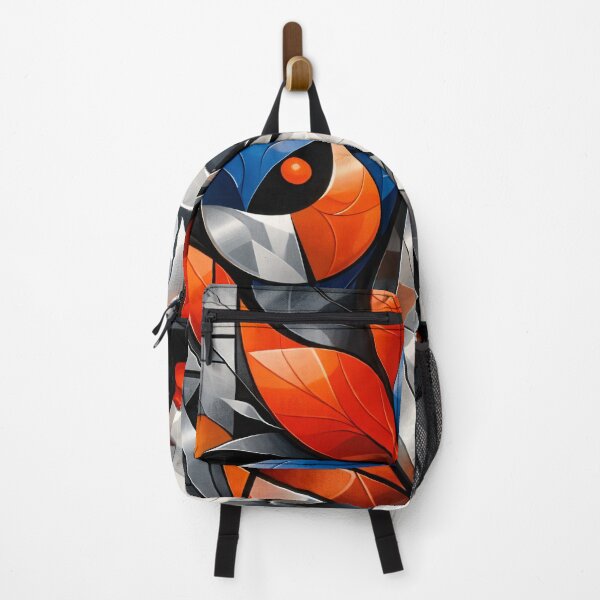 Item preview, Cubist Woman and Bird Abstract Portrait Art Print designed and sold by Kaleidoscope Print.