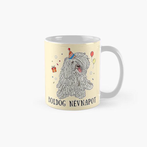 Item preview, Happy Hungarian Name Day(Boldog Névnapot) Puli Dog Celebration Graphic designed and sold by Blupunk.