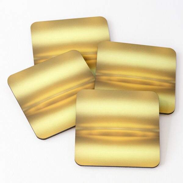 Item preview, Minimalist Golden Metallic Texture | Solid Warm Gold Foil Art designed and sold by Midnight Veil Designs.
