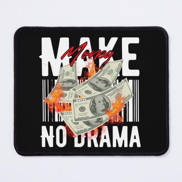 Item preview, Make Money No Drama - Streetwear Hustle Quote Art designed and sold by PixelVibe Art.