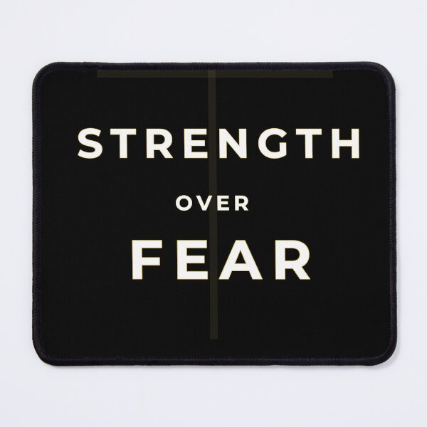 Item preview, Strength Over Fear Christian Cross Motivational Design | Faith Based Gym Inspiration designed and sold by RubenCrossArt.