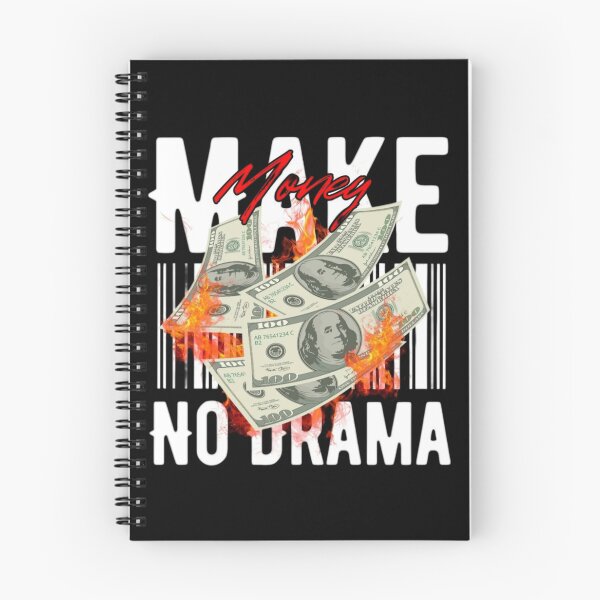 Item preview, Make Money No Drama - Streetwear Hustle Quote Art designed and sold by PixelVibe Art.