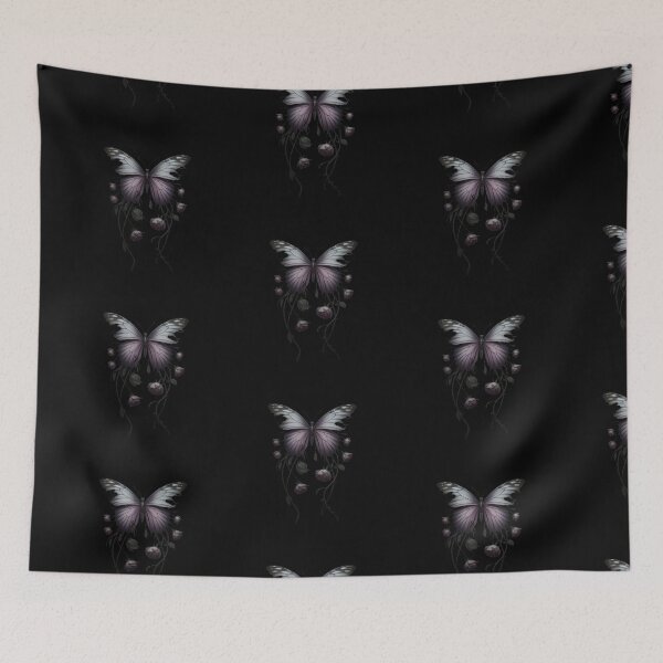 Item preview, butterfly with roses in a dark style designed and sold by MyBeautyArt.