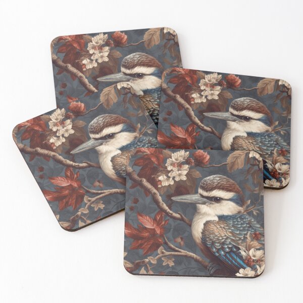 Item preview, Ornate Kookaburra and Autumnal Botanicals designed and sold by pinkal.