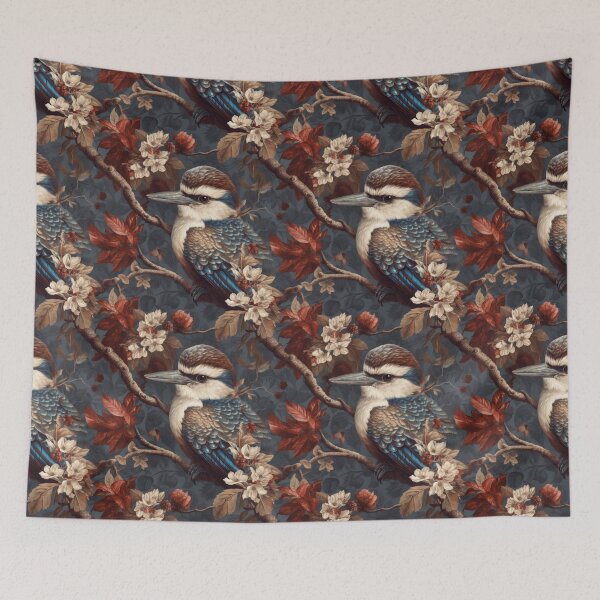 Item preview, Ornate Kookaburra and Autumnal Botanicals designed and sold by pinkal.