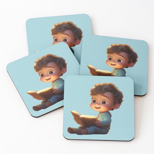 Item preview, Little Dreamer Reading - 3D Pixar Style Illustration designed and sold by Artyoka.