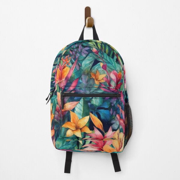 Item preview, Vibrant Tropical Night Jungle Watercolor designed and sold by pinkal.