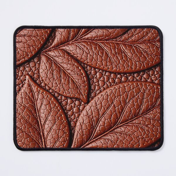 Item preview, Embossed Leaf Leather Texture Botanical Abstract Pattern Print designed and sold by Kaleidoscope Print.