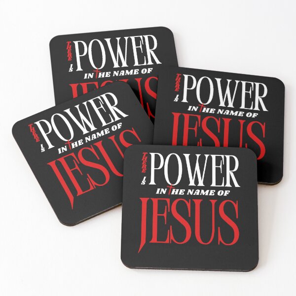 Item preview, There Is Power in the Name of Jesus Christian Quote, Faith Scripture Design. designed and sold by RehobothStore.