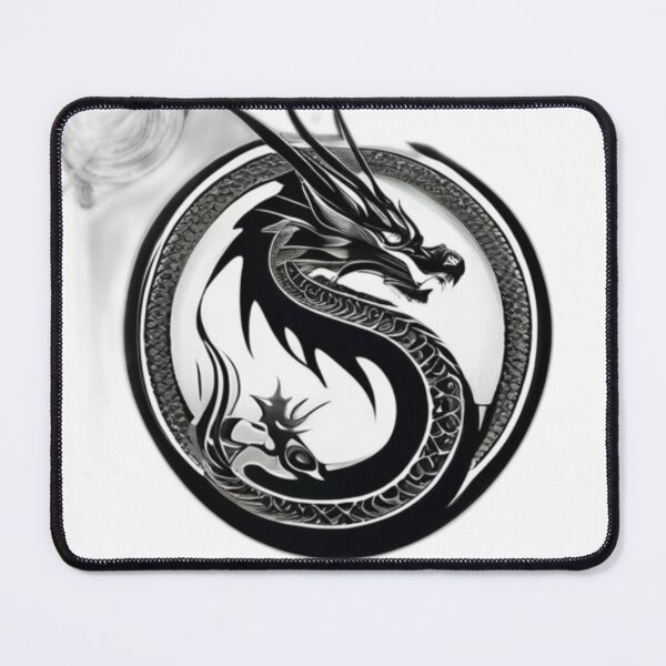 Item preview, Black Dragon Circular Emblem with Intricate Detailing designed and sold by Bad7Wear.
