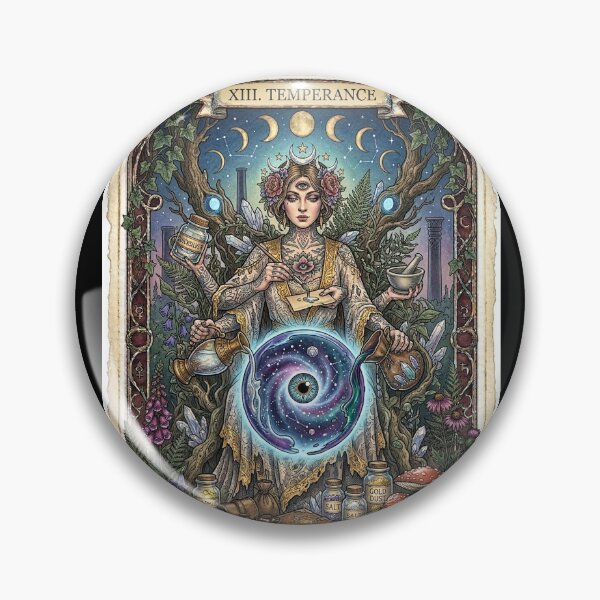 Item preview, Temperance Blending Mediums Tarot Art designed and sold by elaemor-art.
