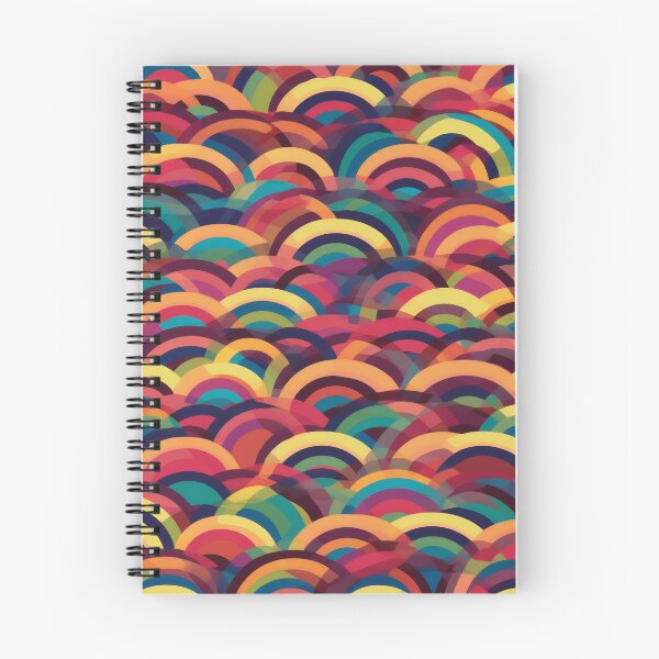 Item preview, Retro Sequin Rainbow Wave Pattern designed and sold by pinkal.