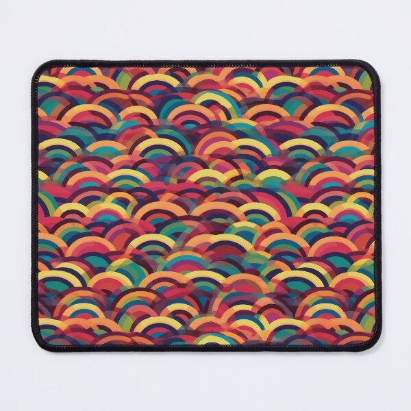 Item preview, Retro Sequin Rainbow Wave Pattern designed and sold by pinkal.
