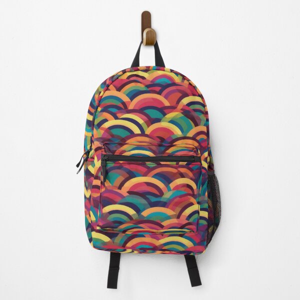 Item preview, Retro Sequin Rainbow Wave Pattern designed and sold by pinkal.