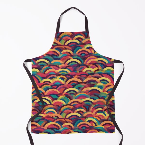 Item preview, Retro Sequin Rainbow Wave Pattern designed and sold by pinkal.