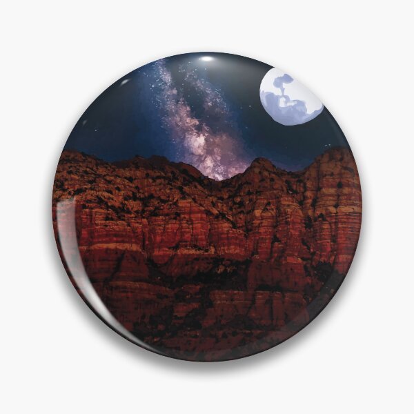 Item preview, Starry Night Sky Over Red Cliffs designed and sold by Arturo Daniel Garcia Palomo.