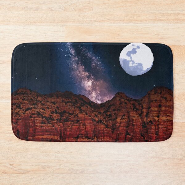 Item preview, Starry Night Sky Over Red Cliffs designed and sold by Arturo Daniel Garcia Palomo.