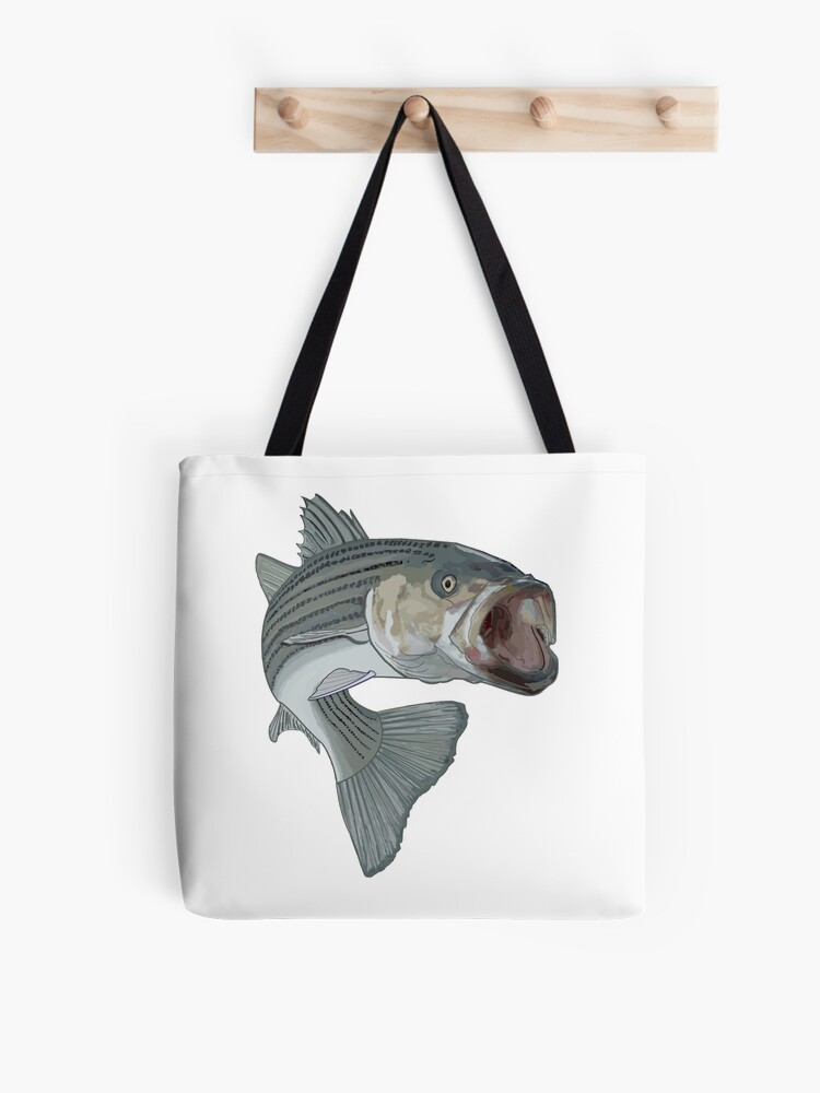 striped bass fishing | Tote Bag