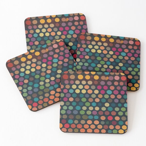 Item preview, Textured Retro Rainbow Polka Dot Pattern designed and sold by pinkal.