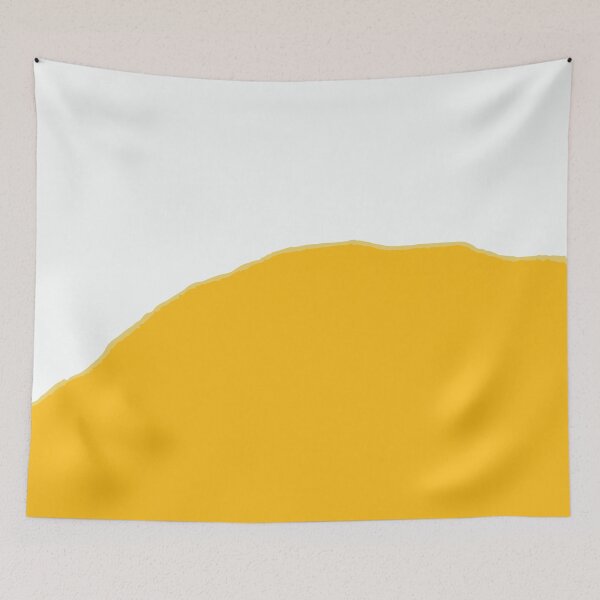Item preview, Minimal Yellow Abstract Shape on White designed and sold by Arturo Daniel Garcia Palomo.