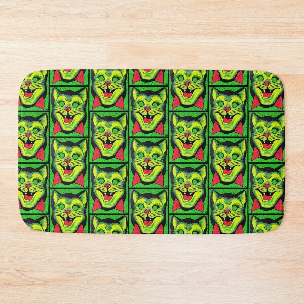 Item preview, Green Eyed Cat Retro Halloween Mask designed and sold by True Poison.