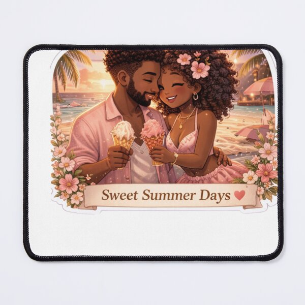 Item preview, Sweet Summer Love Couple Sticker | Cute Beach Date Aesthetic | Romantic Soft Girl Illustration | Cozy Vacation Vibes designed and sold by PrincSaraStudio.