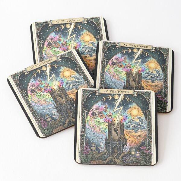 Item preview, Tower Creative Breakthrough Tarot Art designed and sold by elaemor-art.