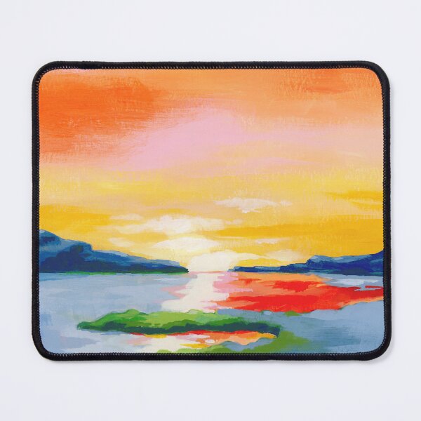 Item preview, Vibrant Sunset Over Water Painting designed and sold by Steve Haskamp.