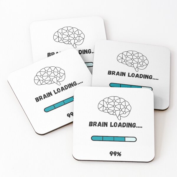 Item preview, Brain Loading 99% - Funny Overthinking Tech Meme Design designed and sold by khaoulaassila.