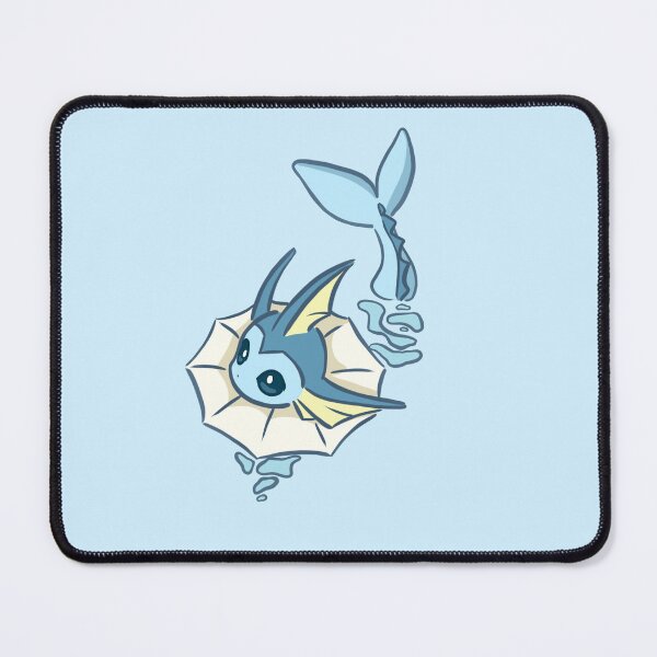 Item preview, cute catfish vaporeo n eevelution cat fish mix kawaii art designed and sold by Mypixieart.