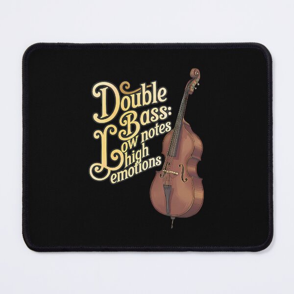 Item preview, Double Bass Low Notes High Emotions World Music Day designed and sold by Art-Arcade6.