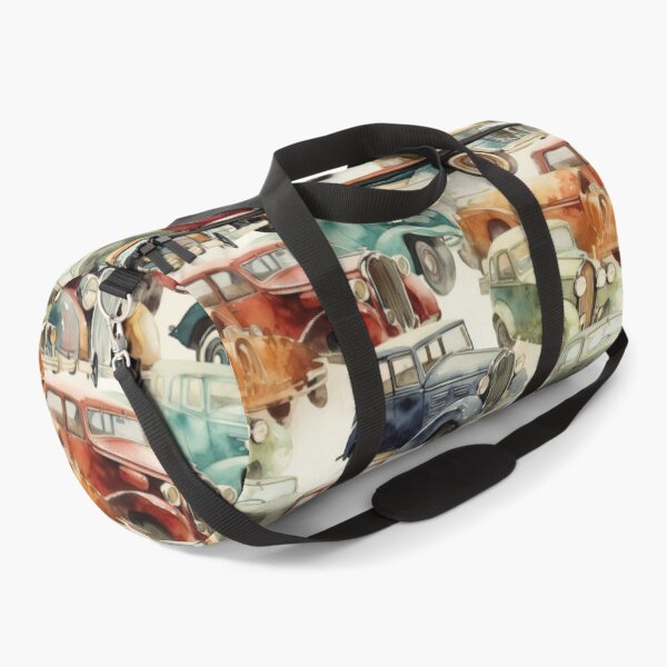 Item preview, Classic Vintage Automobile Watercolor Collage designed and sold by pinkal.