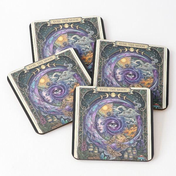 Item preview, Moon Subconscious Visions Tarot Art designed and sold by elaemor-art.
