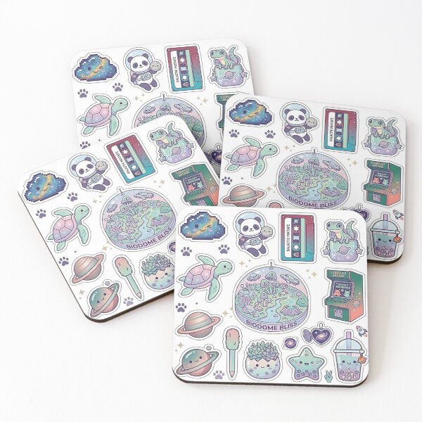 Item preview, Cute Pastel Space & Retro Sticker Pack - Kawaii Aesthetic designed and sold by Csstoree.