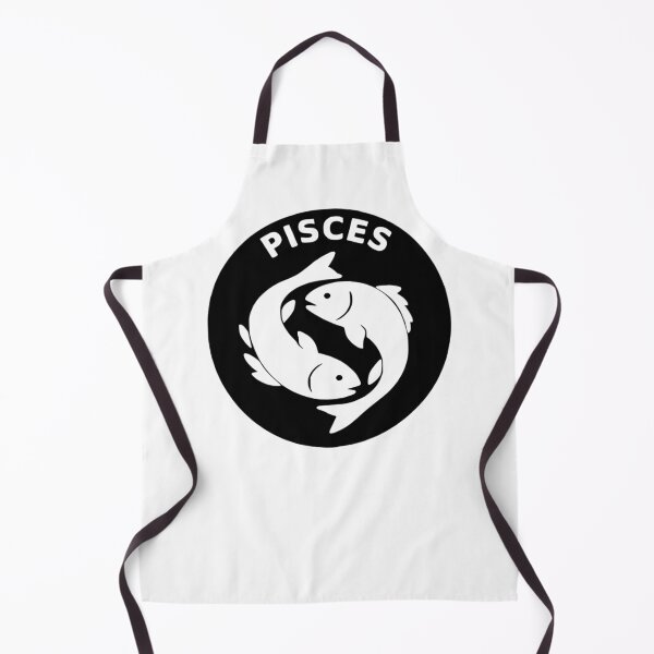 Item preview, Pisces Fish - Zodiac Sign In Negative Circle Bold Art designed and sold by The Bold Line Studio.